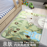 可爱日系卡通龙猫珊瑚绒地毯卧室厨房长条地垫门垫床边毯客厅脚垫