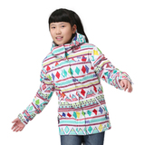 儿童滑雪服 女童滑雪服 亲子滑雪服 中童防寒滑雪服 大童保暖棉服