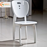 田园实木餐椅 白色现代简约椅子 休闲时尚餐桌椅组合小户型餐椅子