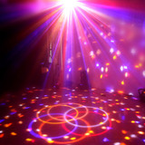 七彩灯家用舞台灯光水晶魔球舞厅酒吧KTV闪光灯激光镭射灯LED旋转