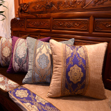 新中式圈椅罗汉床红木沙发坐垫靠垫沙发抱枕靠垫套欧式桌旗定制
