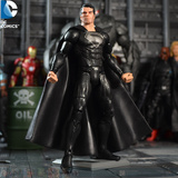 DC复仇者正义联盟超人大战蝙蝠侠电影版黑色战衣超人可动人偶模型