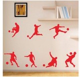 体育运动足球篮球橄榄球运动贴纸/沙发背景客厅寝室教室人物墙贴