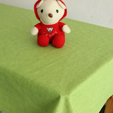 特价zakka日式田园棉麻纯色桌布防水餐桌台布良品布艺绿色灰色