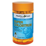 澳洲Healthy Care super Colostrum 牛初乳牛奶咀嚼片 200粒
