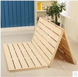 定制松木硬床板折叠1.5硬板床垫1.8米榻榻米1.2双人实木板排骨架