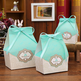 批发结婚喜糖盒子2015创意欧式糖盒纸盒婚礼回礼喜糖包装婚庆用品