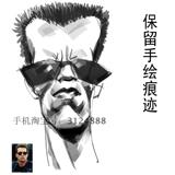 Q版肖像素描画卡通动漫插画设计人物画像 手绘真人漫画 画类定制