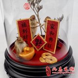 兆志毛猴老北京民间特色工艺品创意送礼礼物礼品福到财到家和兴旺
