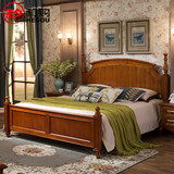 和购家具 美式床全实木床1.5米成人卧室双人婚床1.8米欧式床CF-03