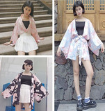 夏季女装日式和服长袖防晒衣韩版宽松休闲薄款开衫短款外套学生潮