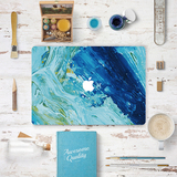 无限造物原创油画MacBook苹果笔记本电脑外壳保护贴膜磨砂超薄蓝