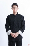 男式唐装中装长袖上衣刺绣喜庆中国龙民族特色演出服
