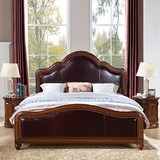 定制定做加大加宽美式乡村全实木双人床2米2.2米大床2.4米主卧床