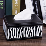雅臣仕 皮革纸巾盒 欧式创意抽纸盒餐巾纸盒茶几客厅家用车用包邮