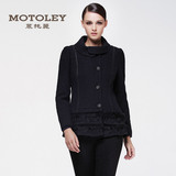 Motoley慕托丽 2014修身显瘦短款羊毛毛呢外套女秋冬 专柜正品