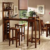 百方家具 吧台桌家用 实木 现代中式简约 客厅隔断玄关酒柜