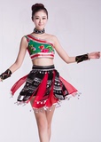 成人女装壮族演出服舞蹈服装表演服装现代舞民族舞蹈佤族彝族服饰