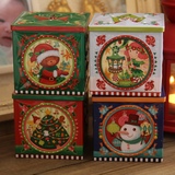 圣诞水立方立体铁盒 糖果盒 平安夜圣诞节苹果盒 平安果包装盒