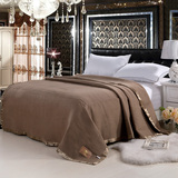 批发正品床上单双人 酒店毛毯宾馆毛毯羊毛毯宾馆专用驼色加厚毯