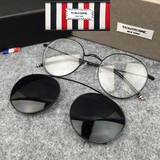 韩国代购 THOM BROWNE 近视太阳眼镜 两用复古潮框眼镜 时尚墨镜