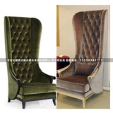 欧式形象椅新古典公主椅酒店装饰椅实木高背椅美式休闲椅鸟笼椅