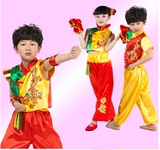 新款儿童表演服装公主舞台演出服秧歌中性舞蹈动物古筝