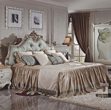 包邮欧式双人床 新古典实木床 1.8米公主床 婚床 法式床布艺大床