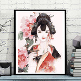 【梵彩】 diy数字油画 卧室人物卡通动漫手绘填色装饰中国风少女