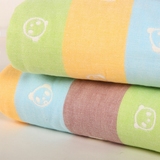 新生儿童宝宝春夏季毛巾被盖毯婴儿浴巾纯棉超柔纱布正方形大浴巾