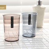 韩国原装进口透明塑料洗漱杯创意情侣马克杯漱口杯牙刷杯子刷牙杯
