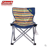 Coleman/科勒曼户外折叠椅野营便携沙滩椅露营钓鱼椅单双人彩纹椅