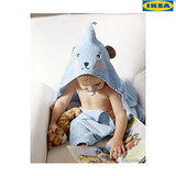 IKEA北京宜家代购 巴第 带帽婴儿浴巾毛巾纯棉柔软吸水卫浴用