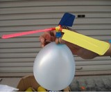 益智拼装玩具 科技小制作diy 手工 自制气球飞机 气球直升机飞碟