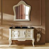 简欧浴室镜柜组合 美欧式橡木仿古洗手洗漱台盆 实木直销卫浴柜