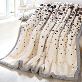 正品拉舍尔毛毯加厚双层冬季盖毯儿童单人双人婚庆超柔绒毯子保暖
