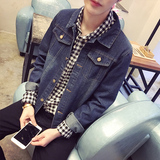 2016牛仔外套男春秋潮流韩版男士夹克外衣薄款青年男装修身上衣潮
