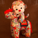 小猴子公仔马上封侯毛绒玩具布艺娃娃玩偶新年礼品年会猴年吉祥物