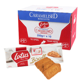 包邮 比利时进口和情焦糖饼干250g*10包 整箱装 lotus进口饼干
