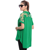 2015夏季常规款打底新款单件通勤蕾丝衫宽松韩版纯色女雪纺衫