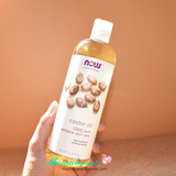 现货 美国Now Foods castor oil蓖麻油柔嫩肌肤改善头发润肤保湿