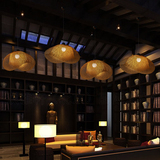 东南亚风格吊灯创意竹编灯田园酒店工程大厅灯具现代简约非标异形