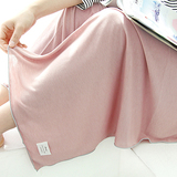 GMZ 韩国甜美纯色家居毯办公午休披风舒适空调毯超薄披肩夏季毯子