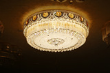 圆形led吸顶灯欧式奢华酒店灯工程灯传统黄色水晶灯 L5022