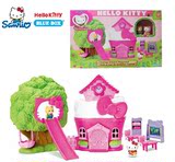 正版Hello Kitty凯蒂猫植绒系列树屋游乐场004345儿童过家家玩具
