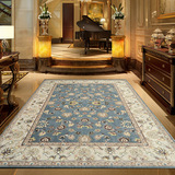 欧式美式定做新中式羊毛混丝卧室客厅沙发茶几炕上地毯绿色地垫