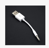 苹果 shuffle MP3 ipod 播放器 充电线 3.5mm转USB数据线夹子新款