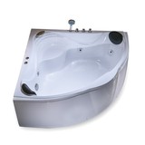 双人情侣三角形亚克力浴缸 扇形1.2 1.35 1.5米冲浪按摩浴盆