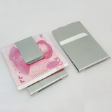 不锈钢钱夹高档不锈钢商务钱夹正品男女士简约金属欧美钞票夹卡夹