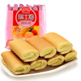 【天猫超市】盼盼瑞士卷草莓味240g 早餐手撕小软口袋面包蒸蛋糕